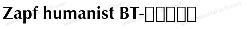 Zapf humanist BT字体转换